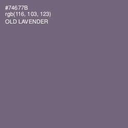 #74677B - Old Lavender Color Image